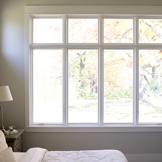 Bedroom Wood Casement Window Replaced with Cheap Replacement Windows in San Antonio, Texas